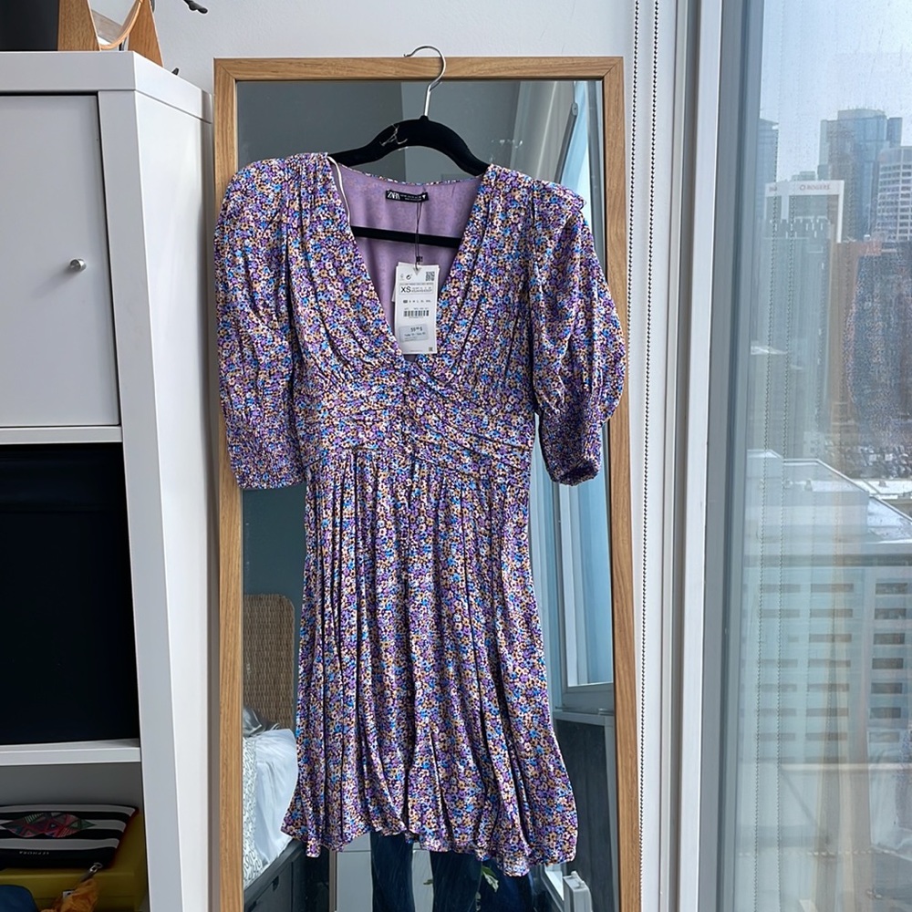 Zara dress with shoulder pad